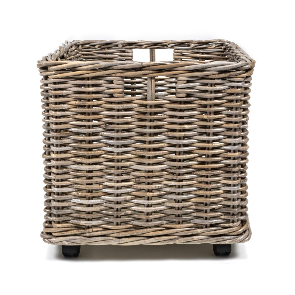 Yael Coastal Hand-Woven "STORAGE" Rattan Basket - Happimess