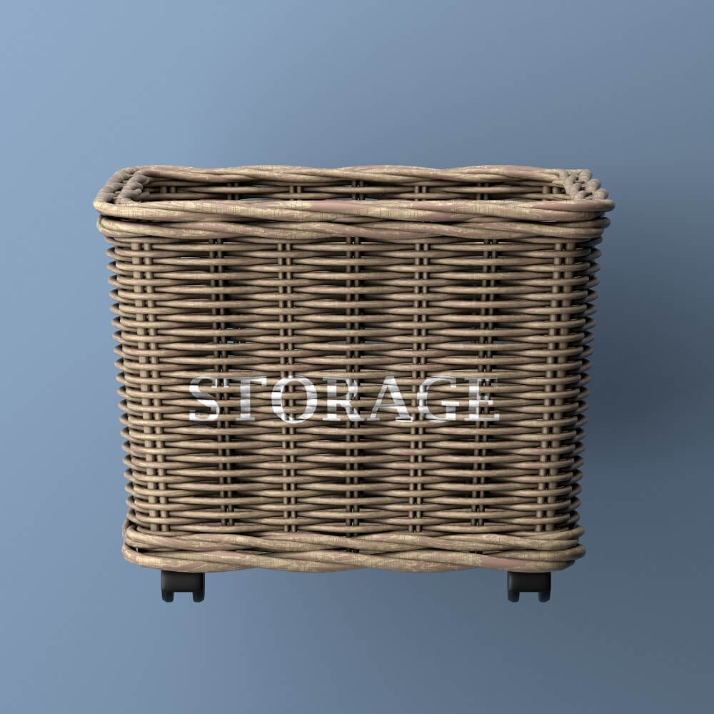 Yael Coastal Hand-Woven "STORAGE" Rattan Basket - Happimess