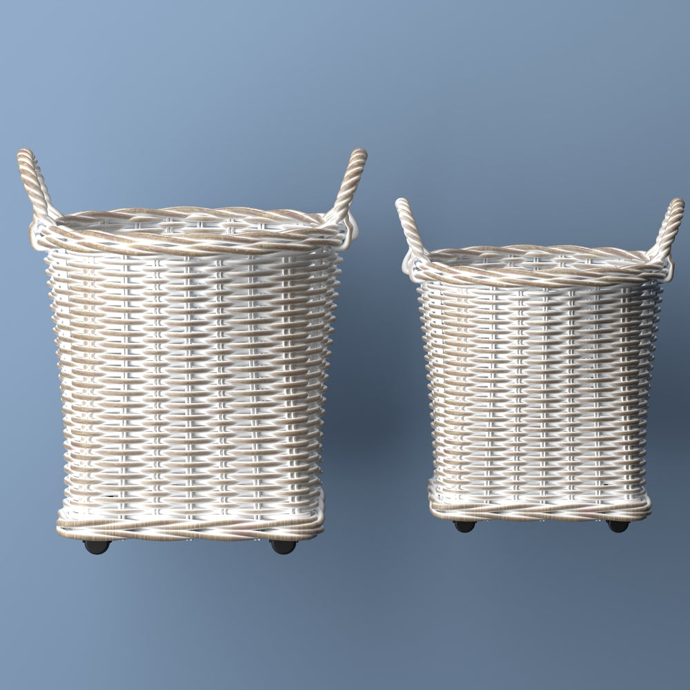 Arbour Rustic Hand-Woven Rattan Nesting Baskets - Happimess