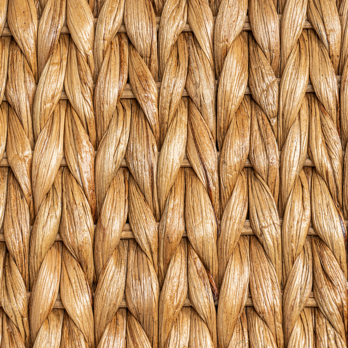 Chett Minimalist Hand-Woven Hyacinth/Wood Underbed Storage Bin - Happimess