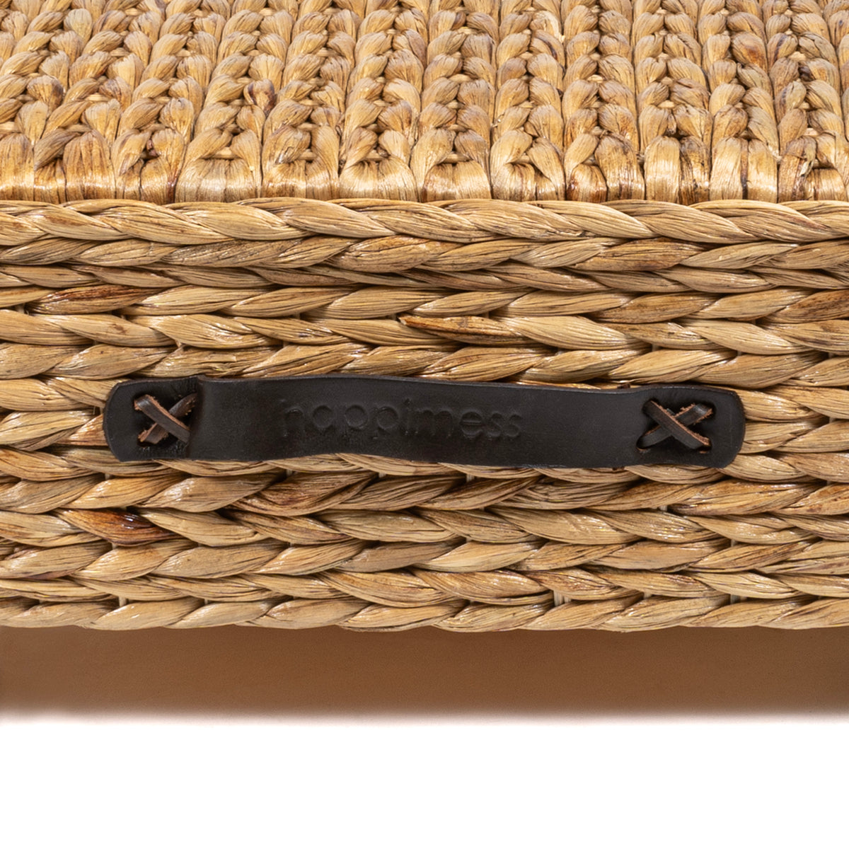 Chett Minimalist Hand-Woven Hyacinth/Wood Underbed Storage Bin - Happimess