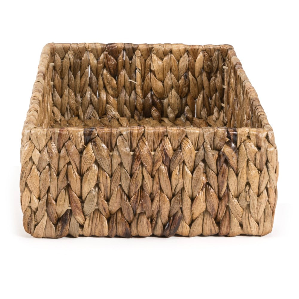 Tress Minimalist Hand-Woven Hyacinth Nesting Baskets (Set of 3) - Happimess