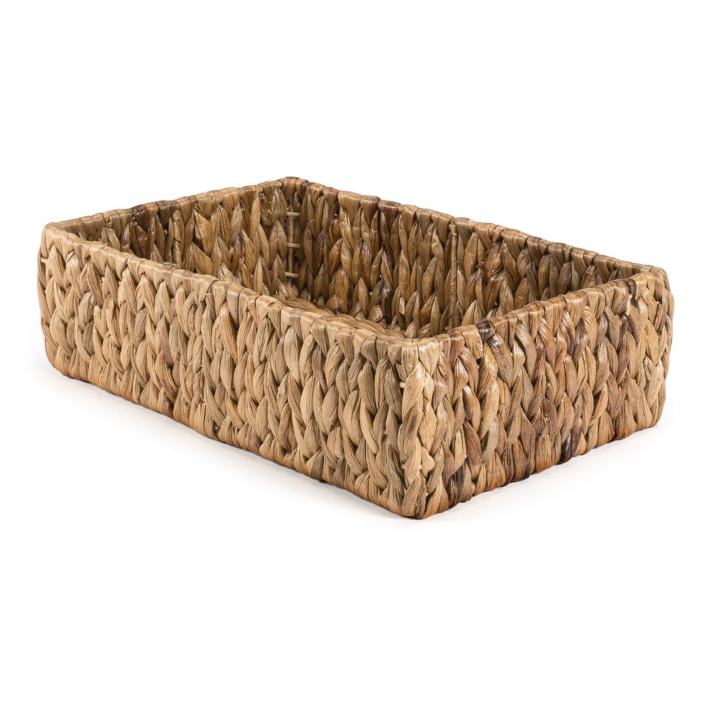 Tress Minimalist Hand-Woven Hyacinth Nesting Baskets (Set of 3) - Happimess