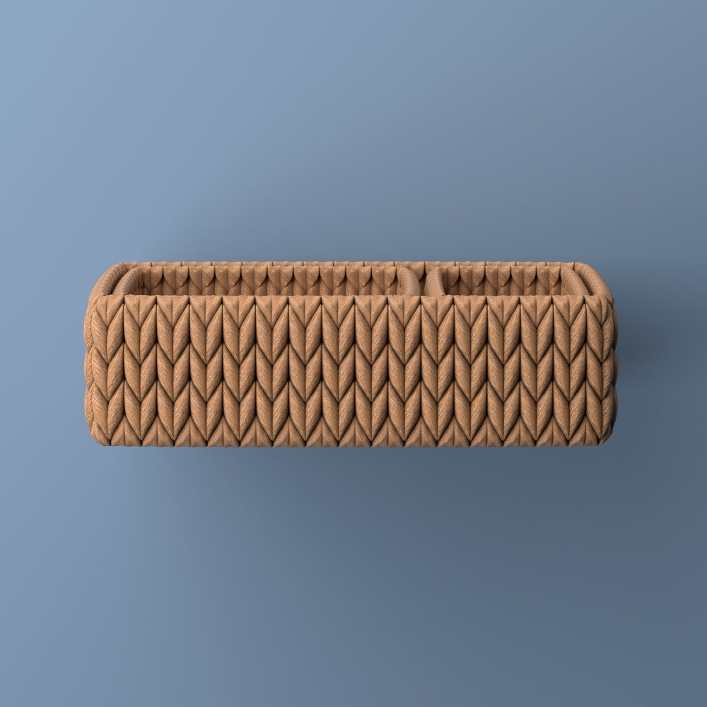 Tress Minimalist Hand-Woven Hyacinth Nesting Baskets (Set of 3) - Happimess