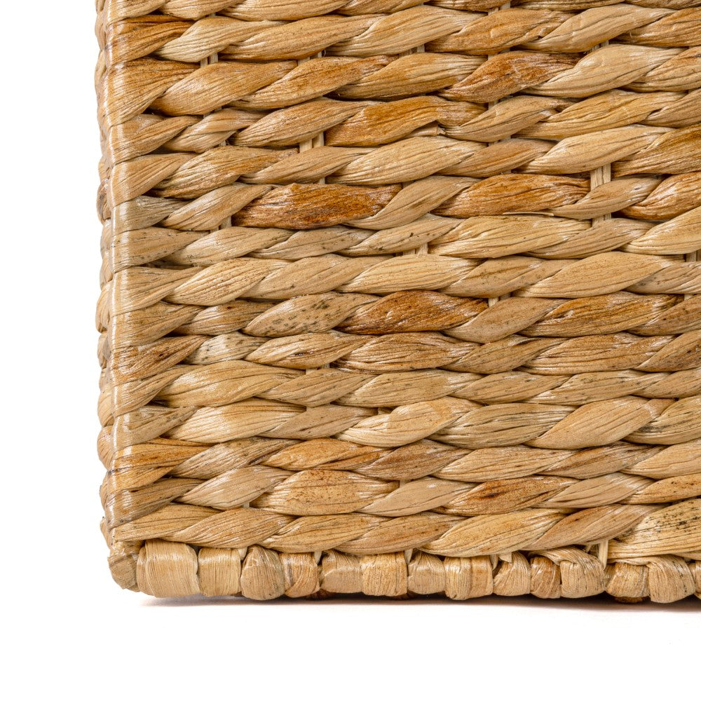 Traditional Assorted Hand-Woven Hyacinth/Iron Baskets (Set of 10) - Happimess