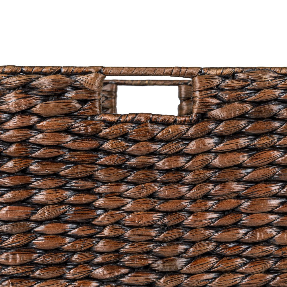 Traditional Assorted Hand-Woven Hyacinth/Iron Baskets (Set of 10) - Happimess