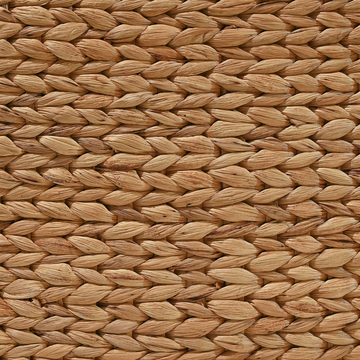 Wilder Classic Farmhouse Woven Hyacinth Rectangular Storage Baskets with Lids and Handles (Set of 2) - Happimess