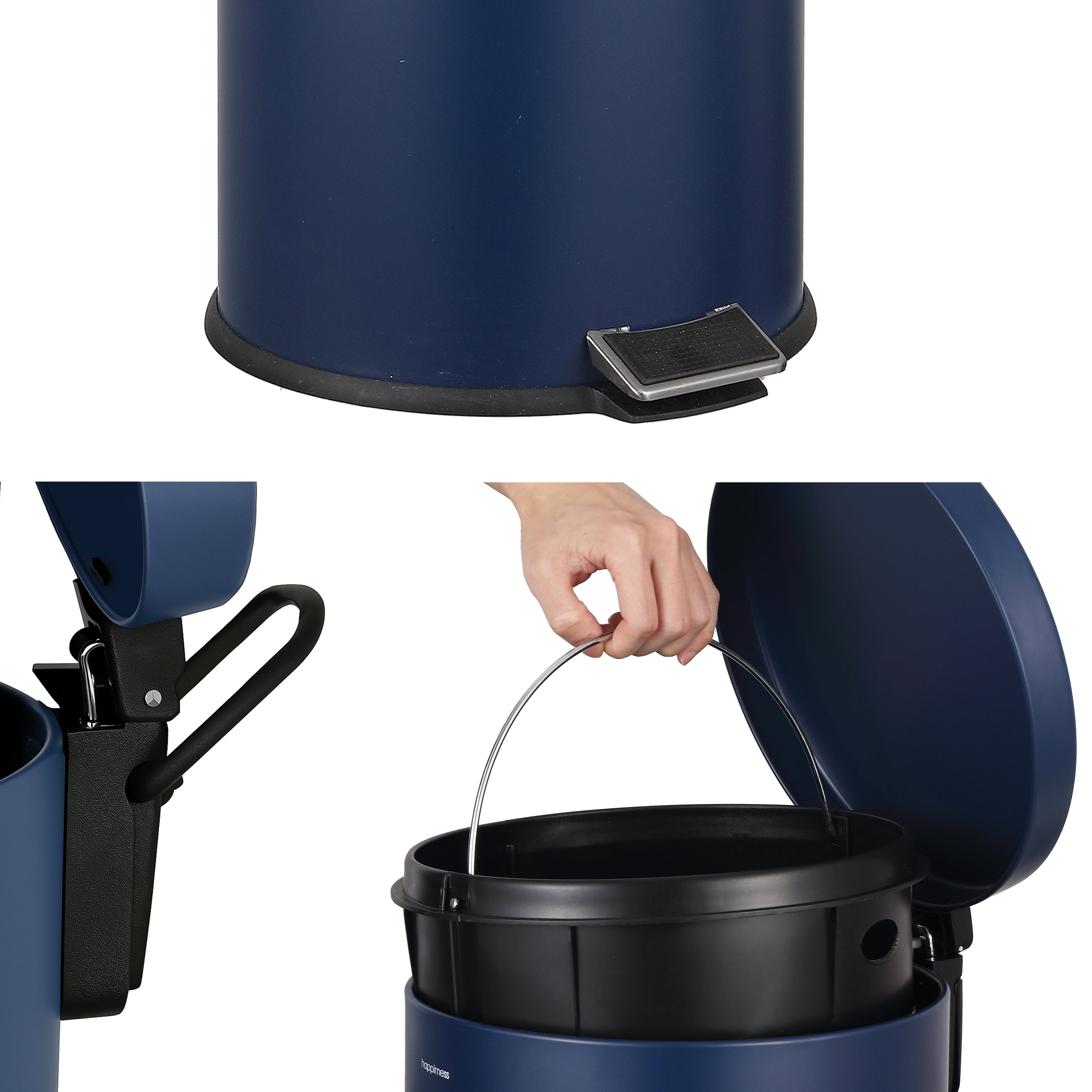 Oscar 8 Gallon Step Trash Can with Free Mini Trash Can