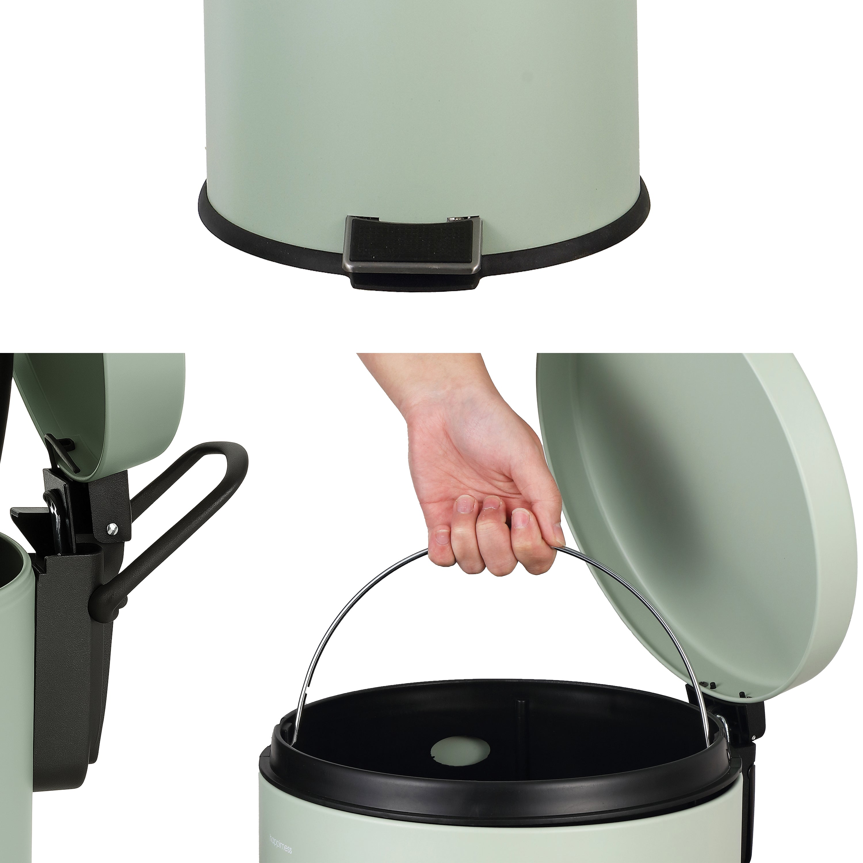 Oscar 8 Gallon Step Trash Can with Free Mini Trash Can