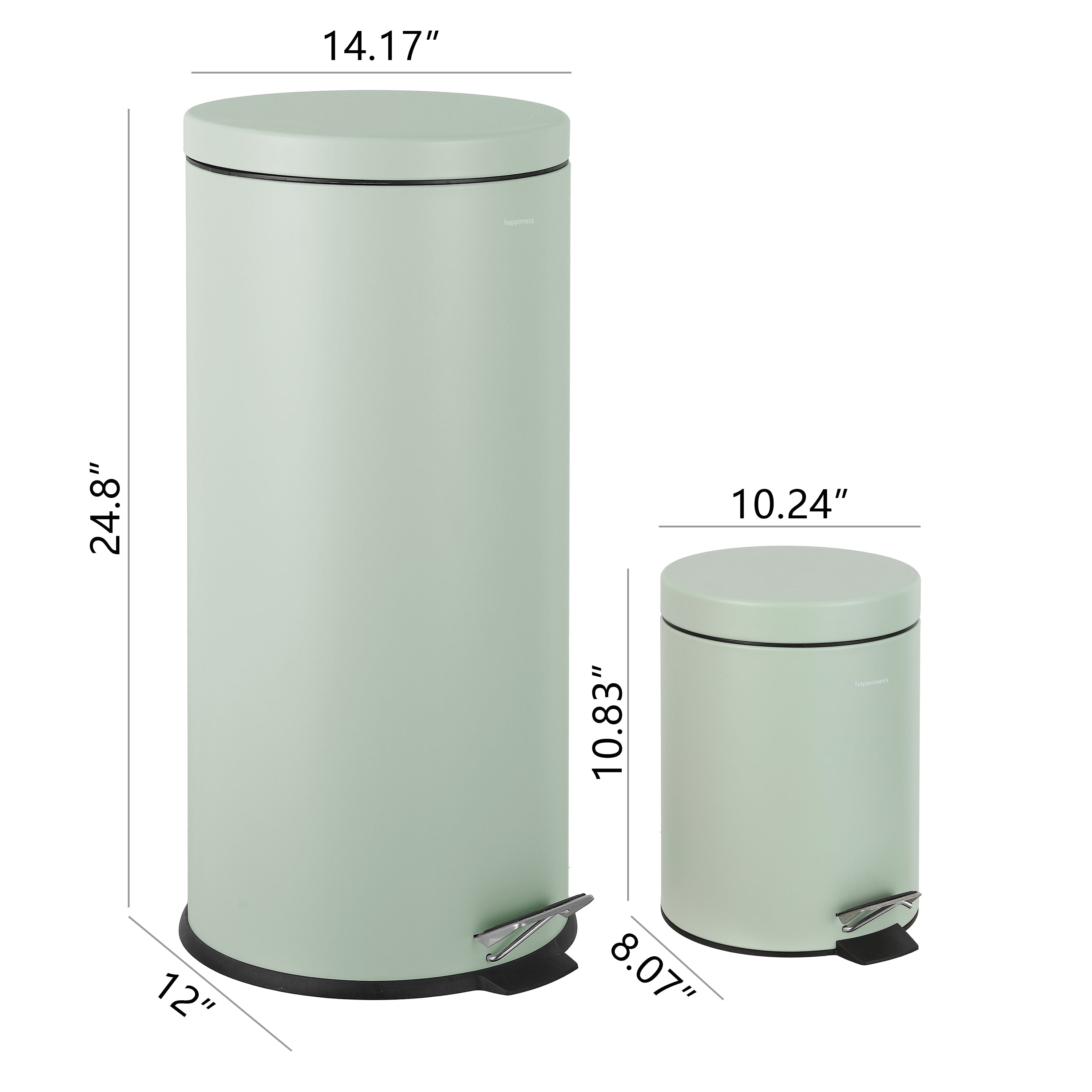 Oscar 8-Gallon Step-Open Trash Can with FREE Mini Trash Can