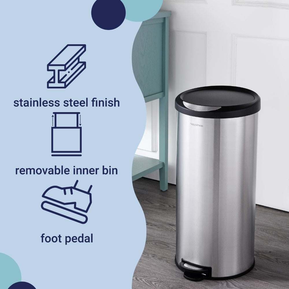 Molly 30 Liter/8 Gallon Trash Can with Free Mini Molly - Happimess