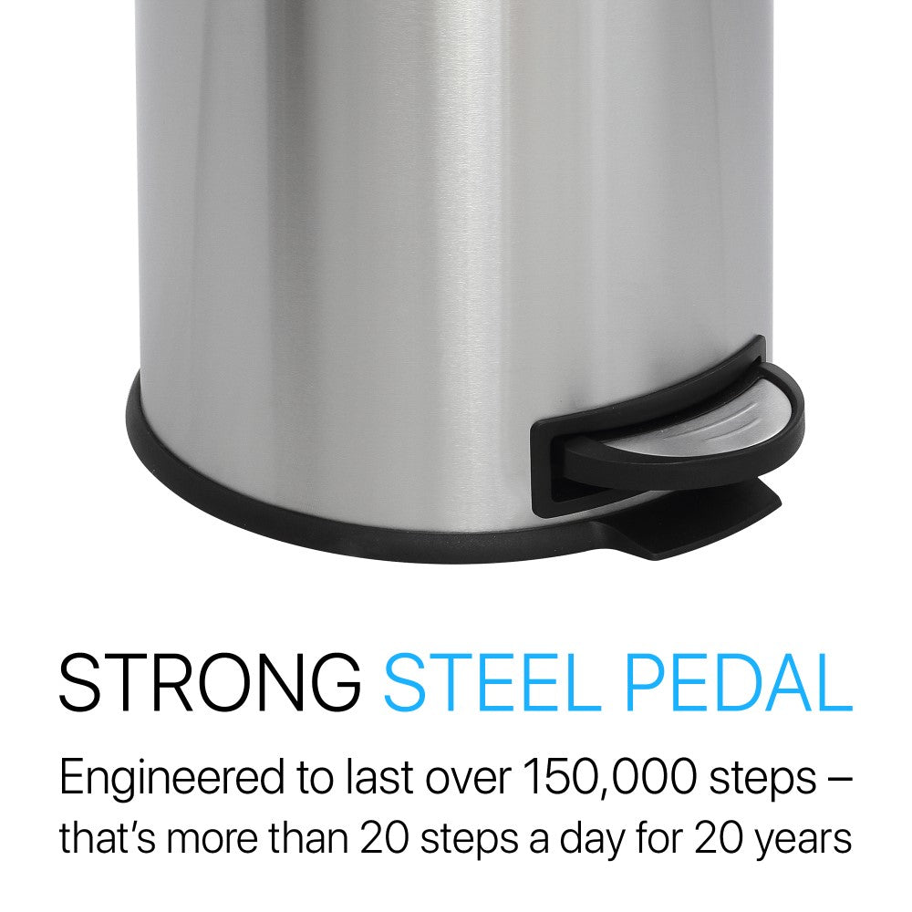 Nathan 30 Liter/8 Gallon Trash Can with Free Mini Nathan - Happimess