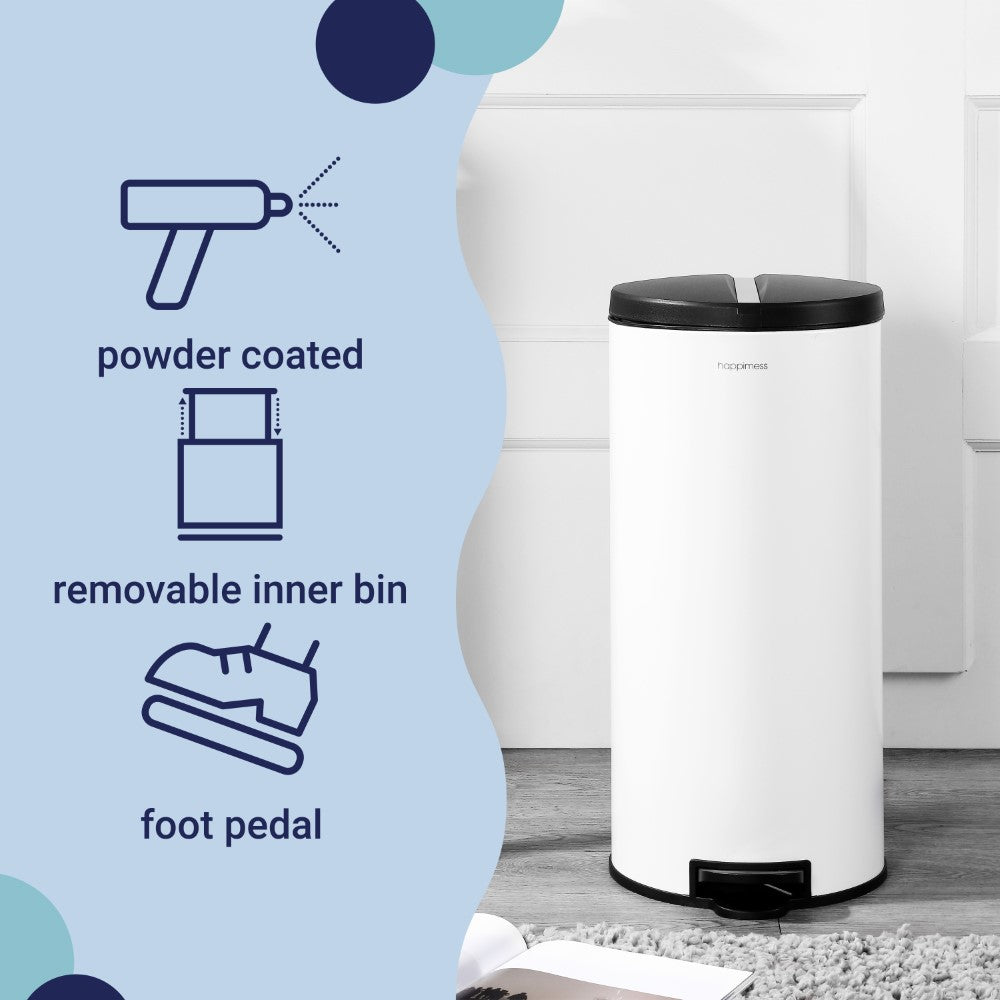 Oscar 30 Liter/8 Gallon Trash Can with Free Mini Oscar - Happimess