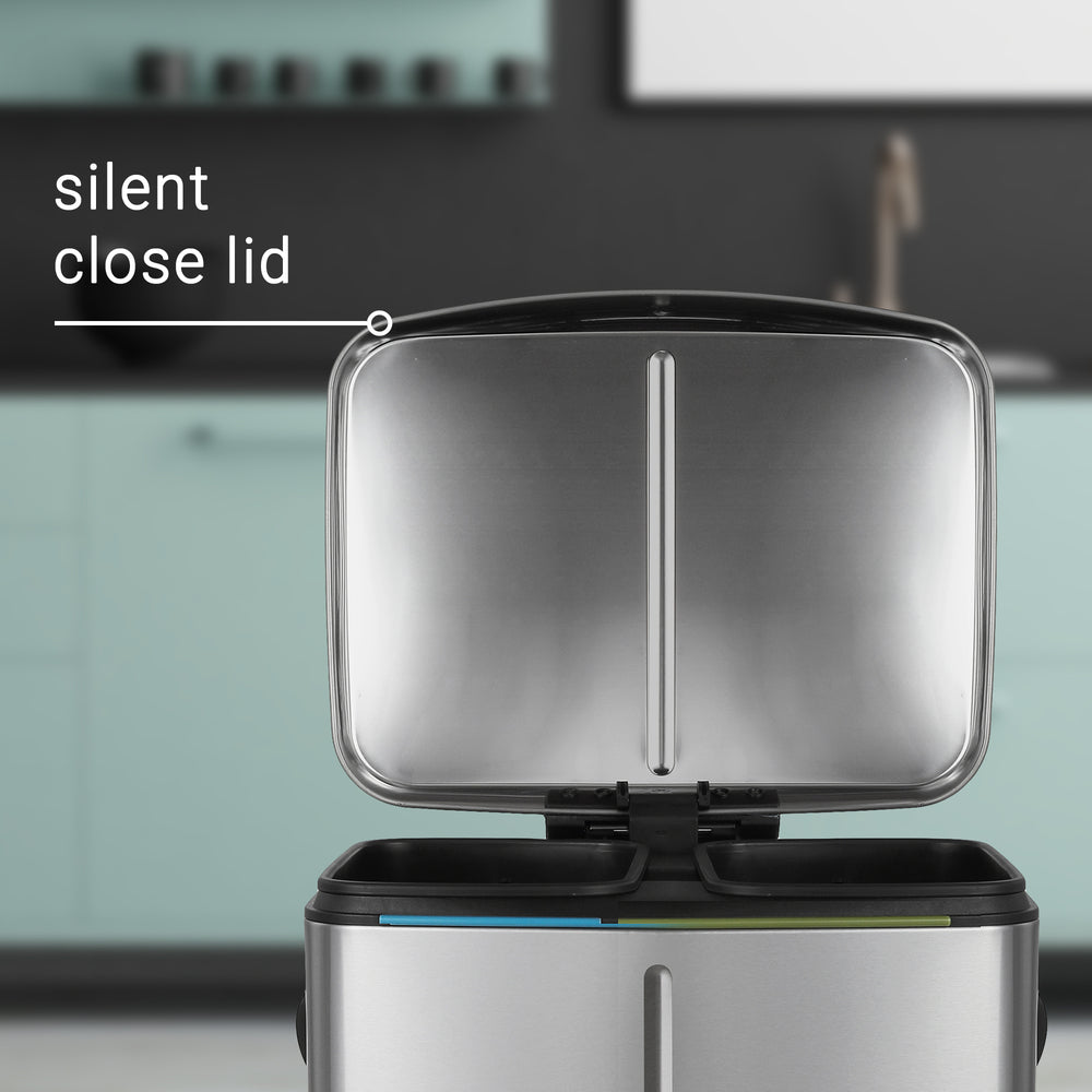 Marco 40 Liter/10.5 Gallon Double-Bucket Trash Can - Happimess
