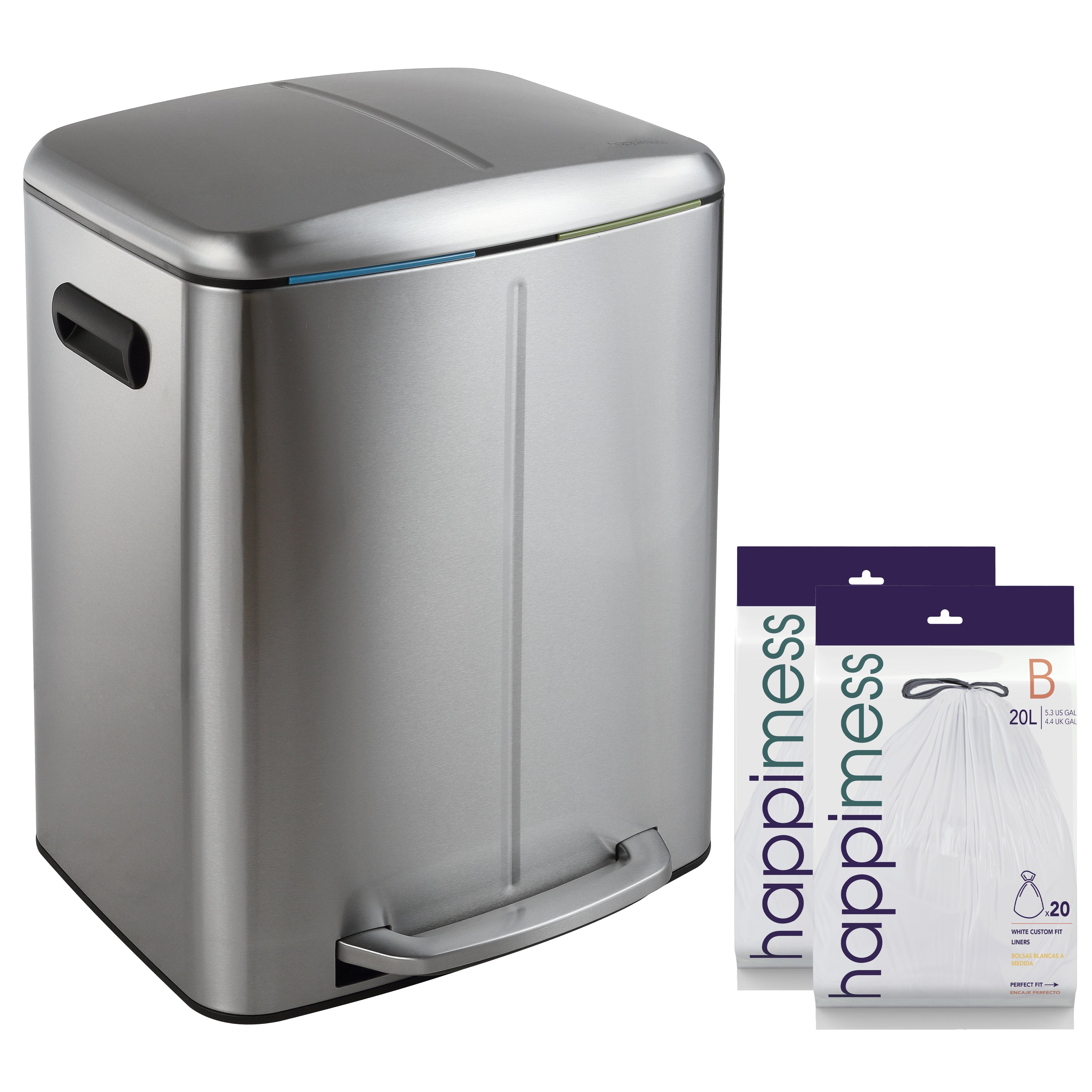 Marco 40 Liter/10.5 Gallon Double-Bucket Trash Can