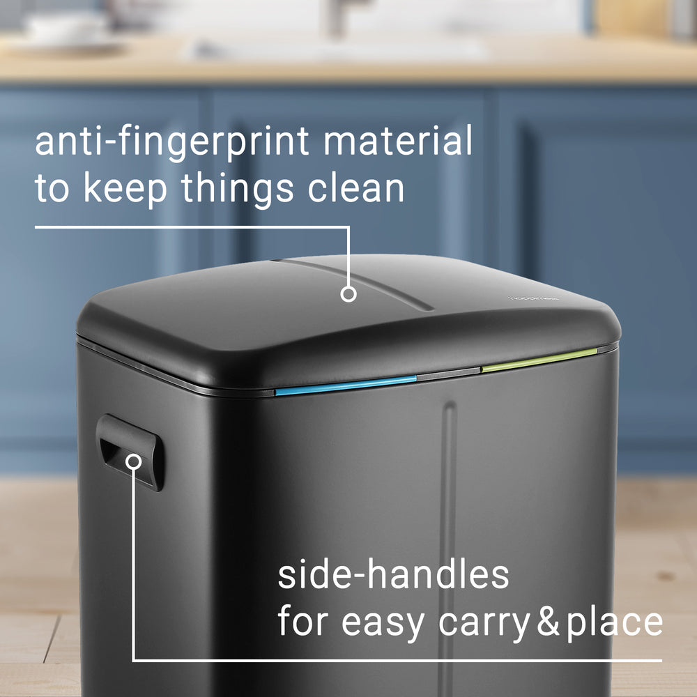 Marco 40 Liter/10.5 Gallon Double-Bucket Trash Can - Happimess