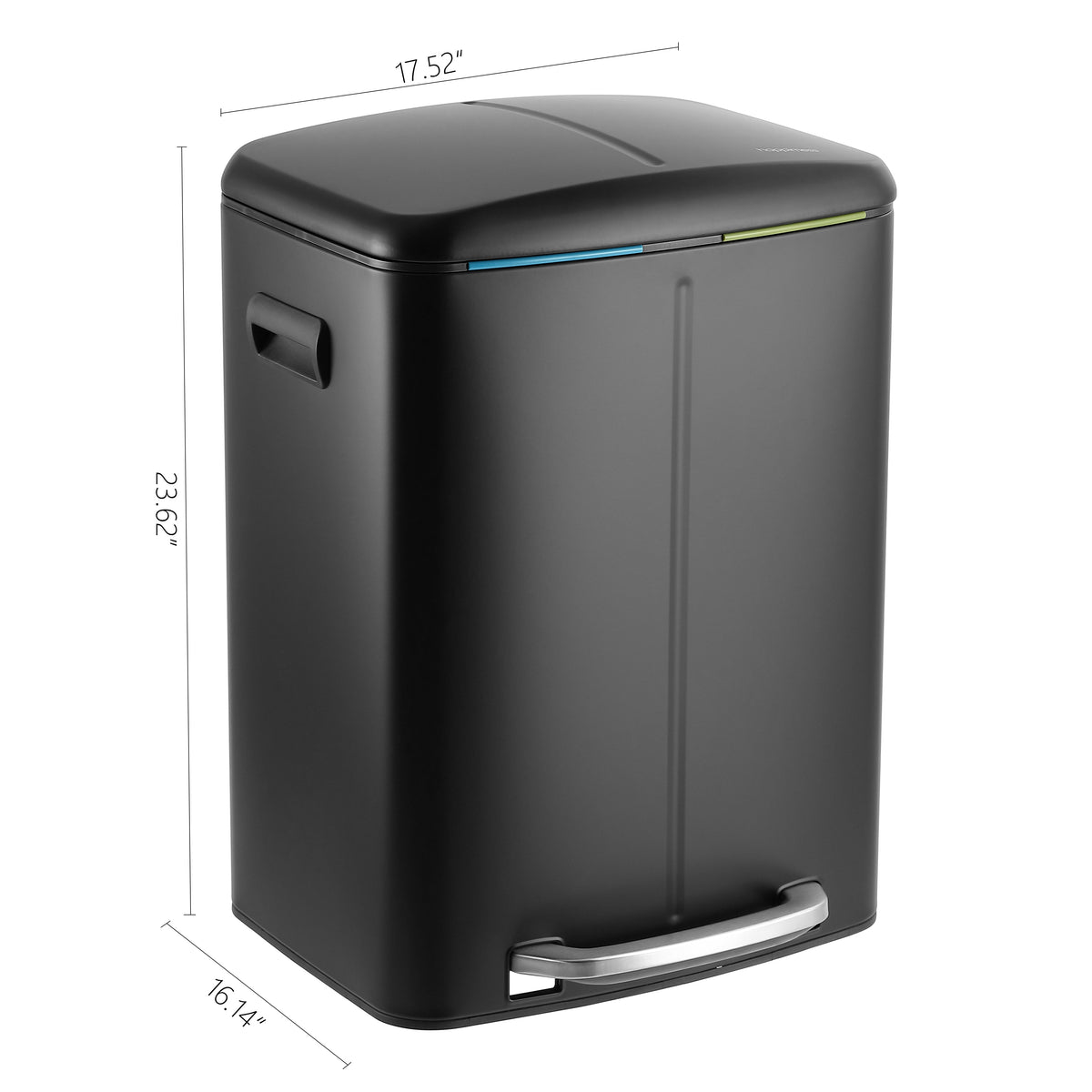 Marco 40 Liter/10.5 Gallon Double-Bucket Trash Can - Happimess