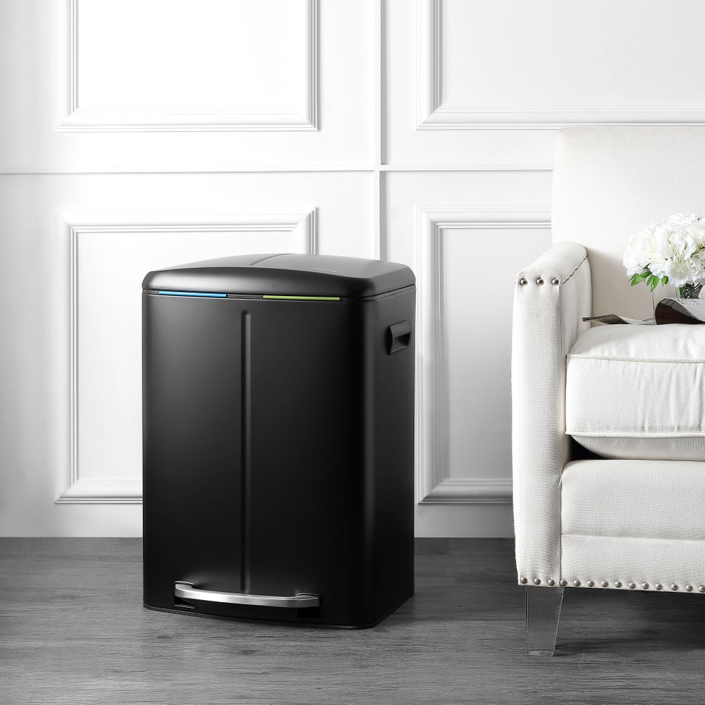 Marco 40 Liter/10.5 Gallon Double-Bucket Trash Can - Happimess