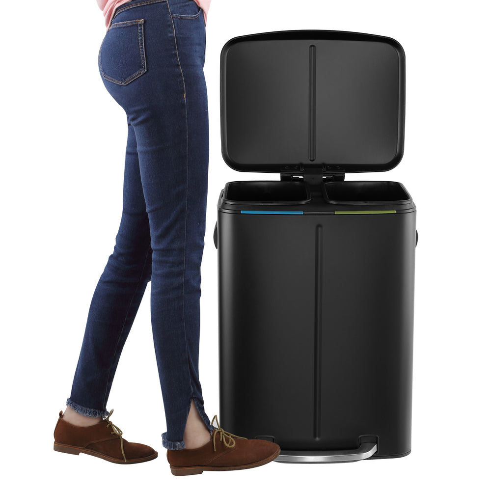 Marco 40 Liter/10.5 Gallon Double-Bucket Trash Can - Happimess
