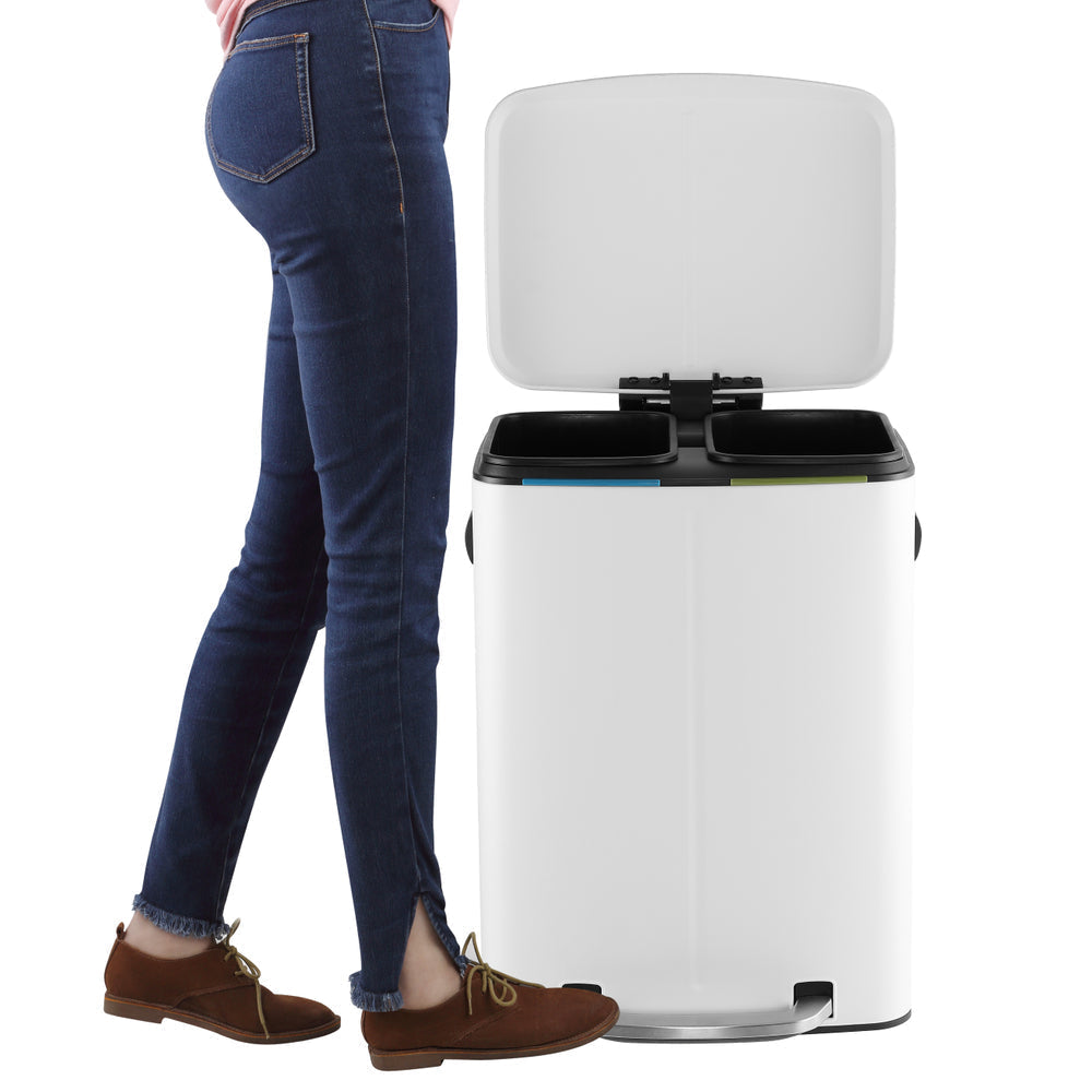 Brabantia Bo Pedal Bin 11 + 23 L, White