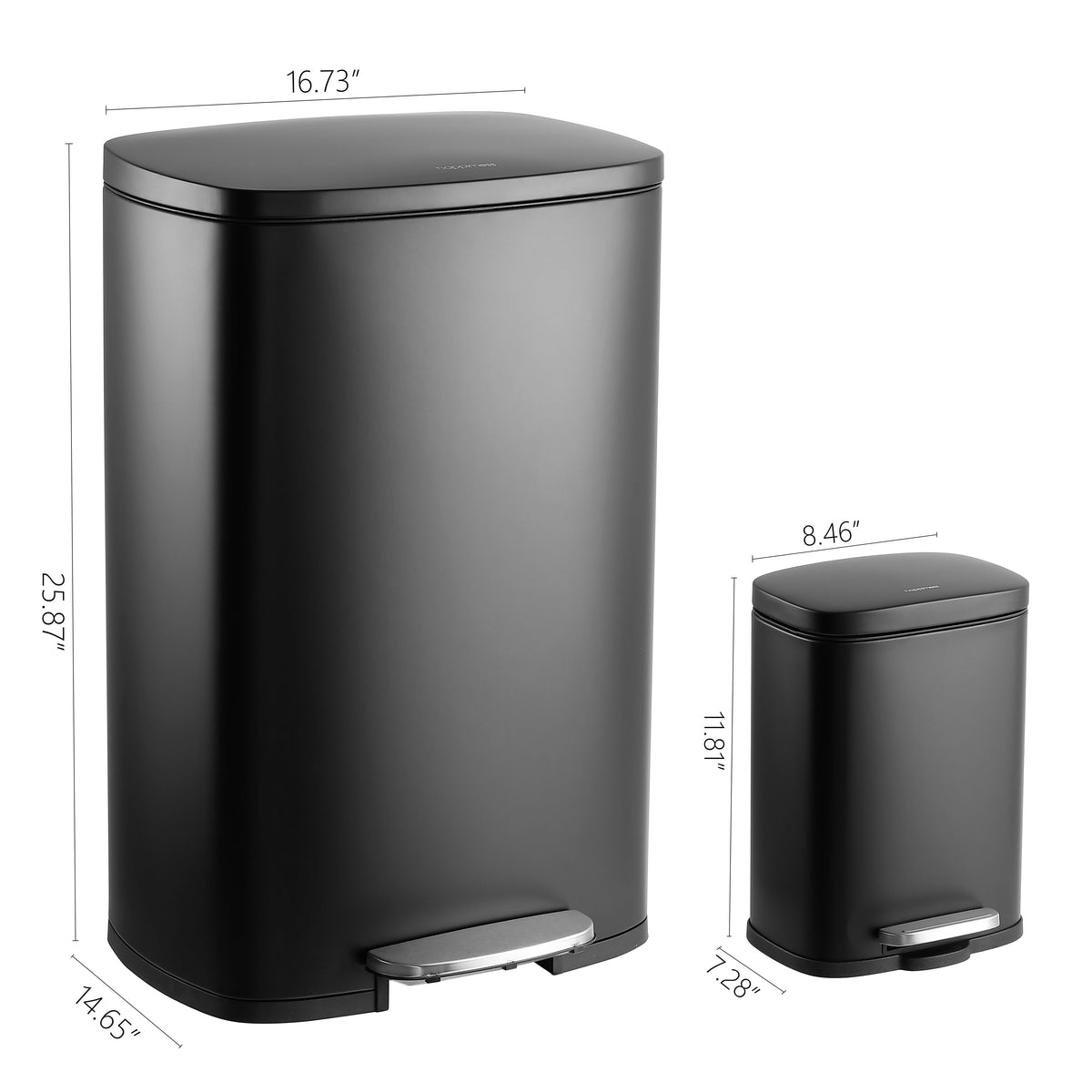 Connor 50 Liter/13 Gallon Trash Can with Free Mini Connor - Happimess