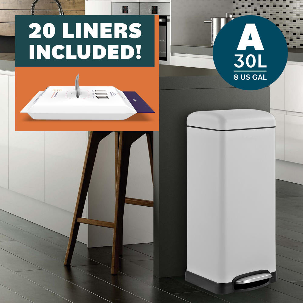 Betty Retro 30 Liters/8 Gallon Trash Can - Happimess
