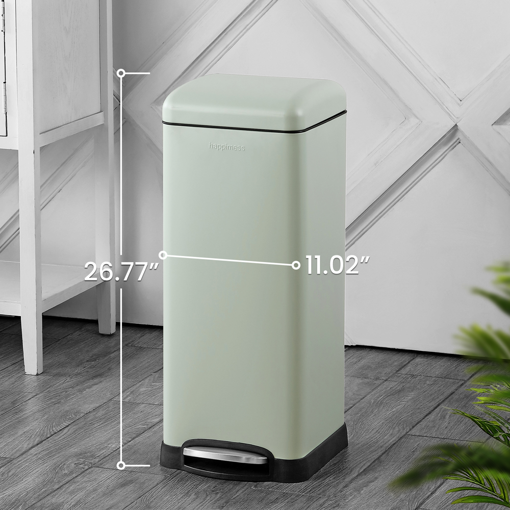 happimess HPM1007A Betty Retro 8-Gallon Step-Open Trash Can
