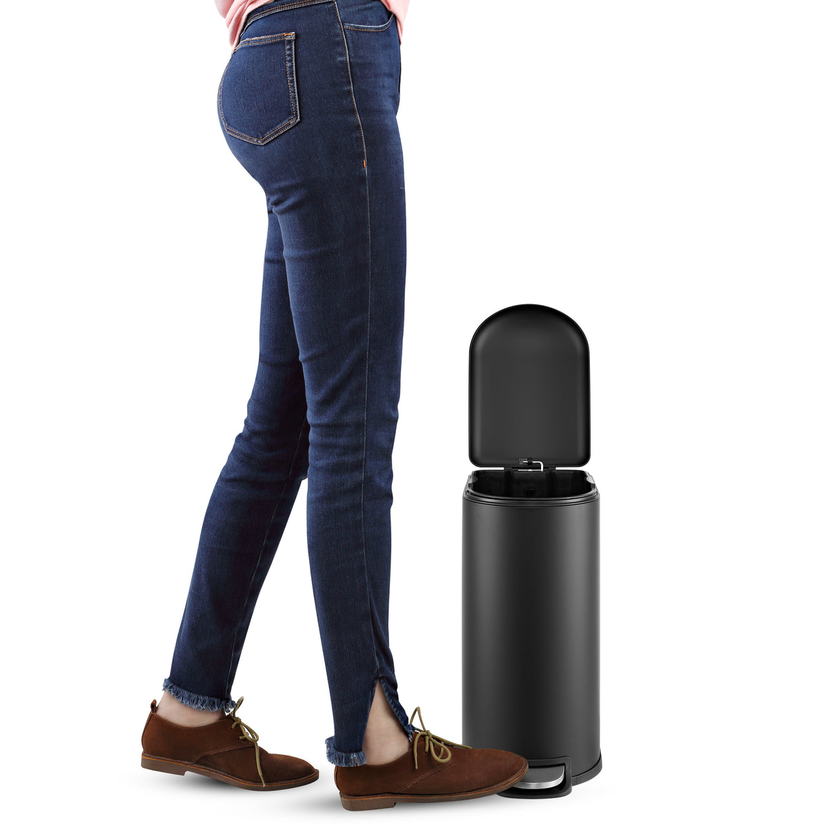 Roland Mini 2.6-Gallon Step-Open Trash Can - Happimess