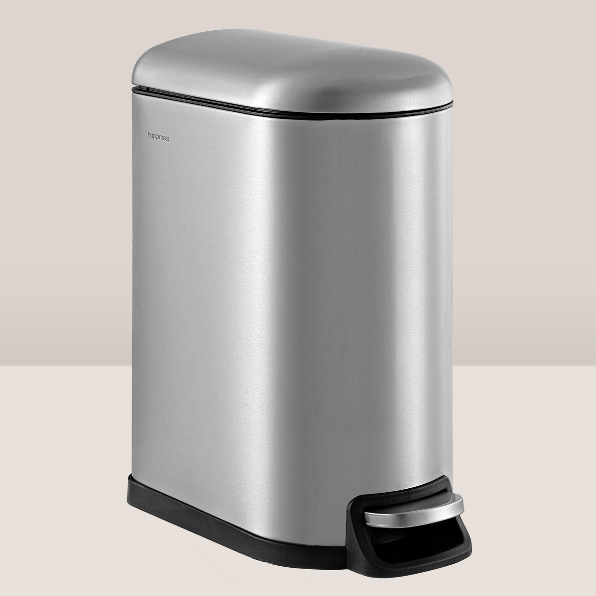 Slyd 40 Liter/10.6 Gallon Step-Open Trash Can - Happimess