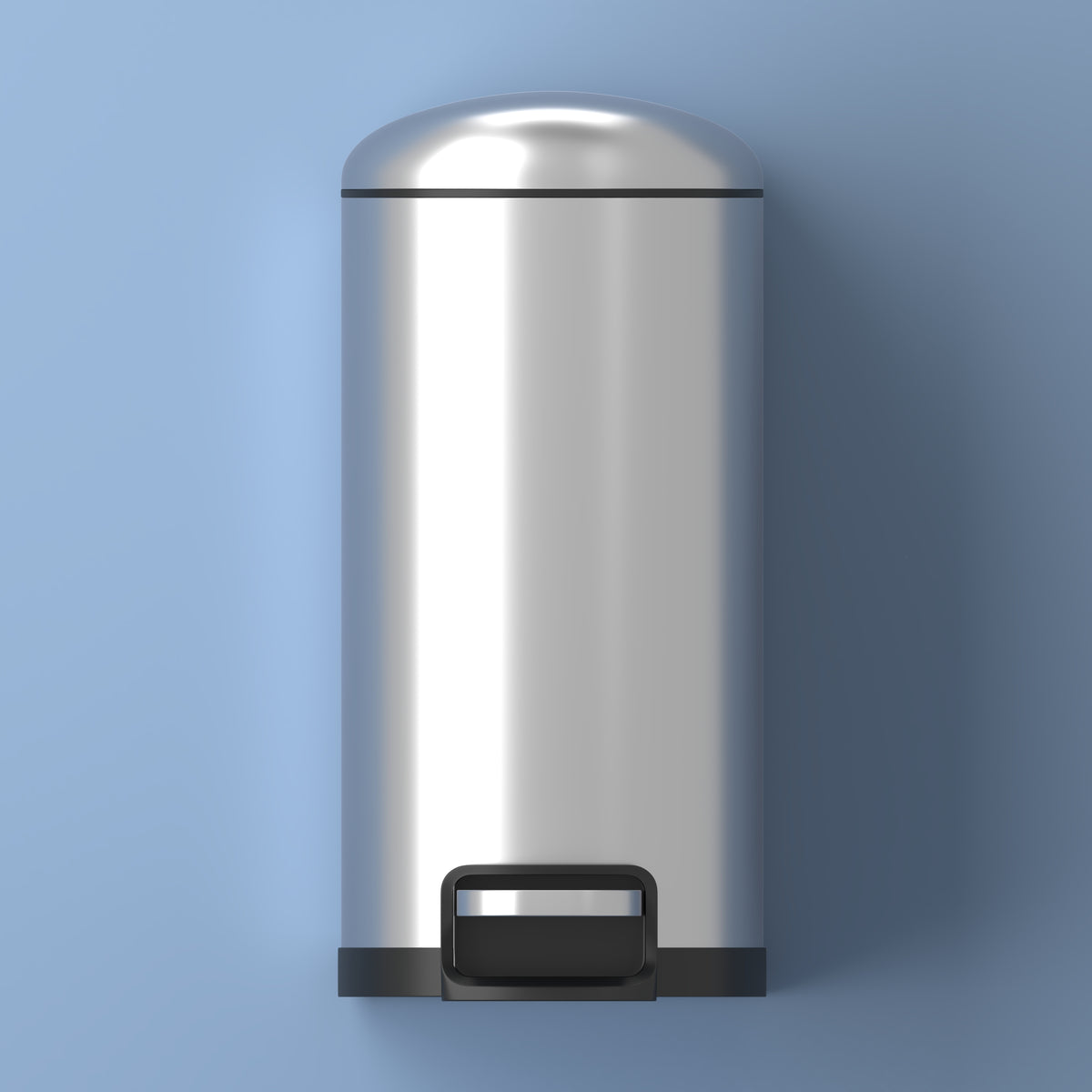 Slyd 40 Liter/10.6 Gallon Step-Open Trash Can - Happimess