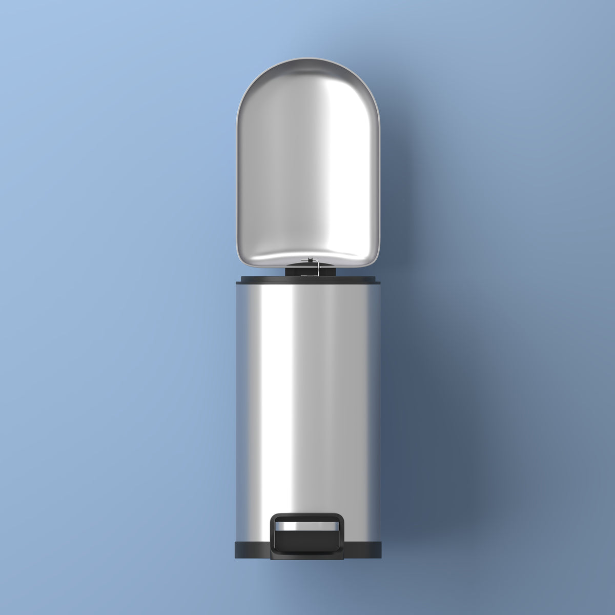 Slyd 40 Liter/10.6 Gallon Step-Open Trash Can - Happimess