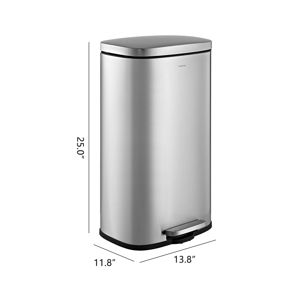 Abrahamus 30 Liter/8 Gallon Step-Open Trash Can – Happimess