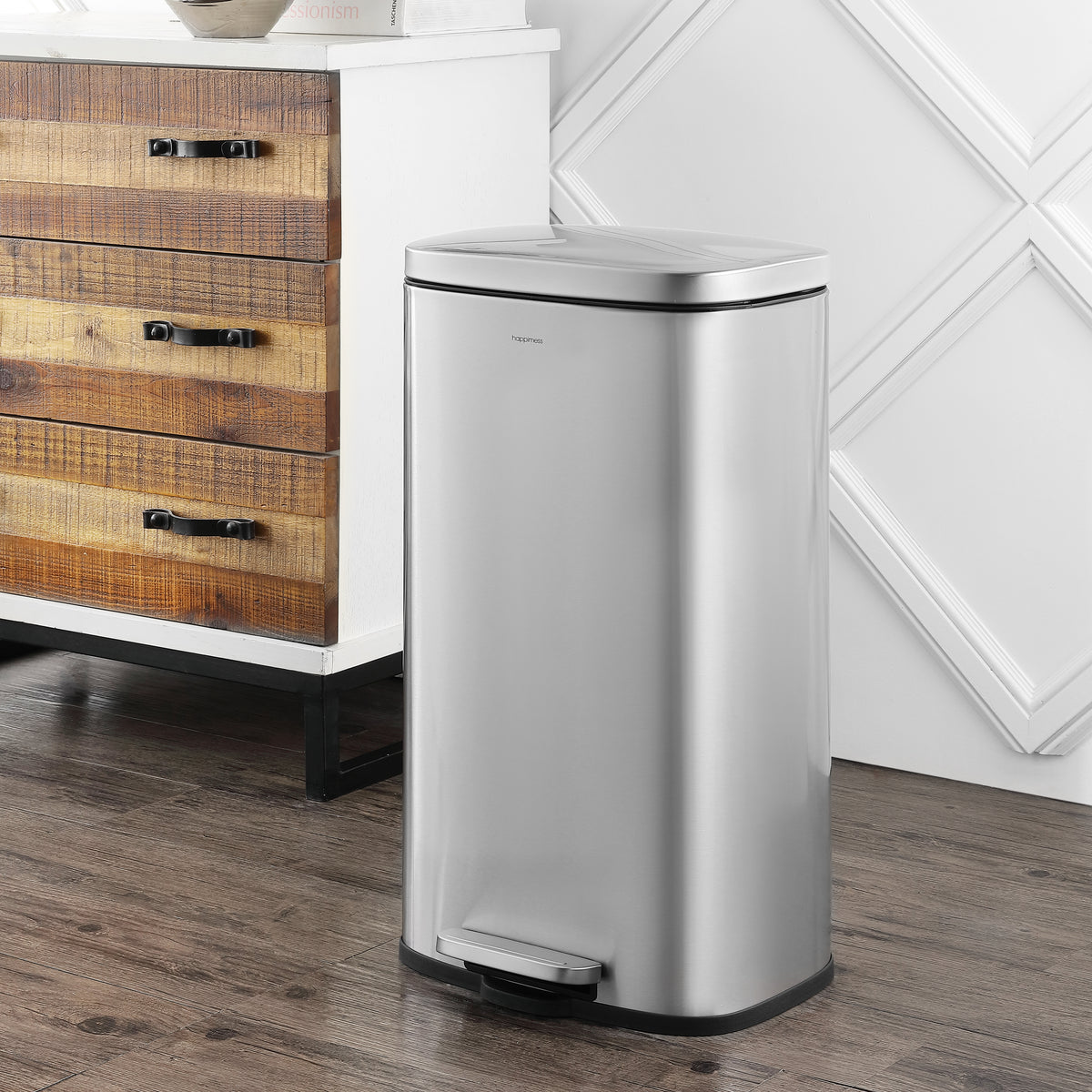 Abrahamus 30 Liter/8 Gallon Step-Open Trash Can - Happimess