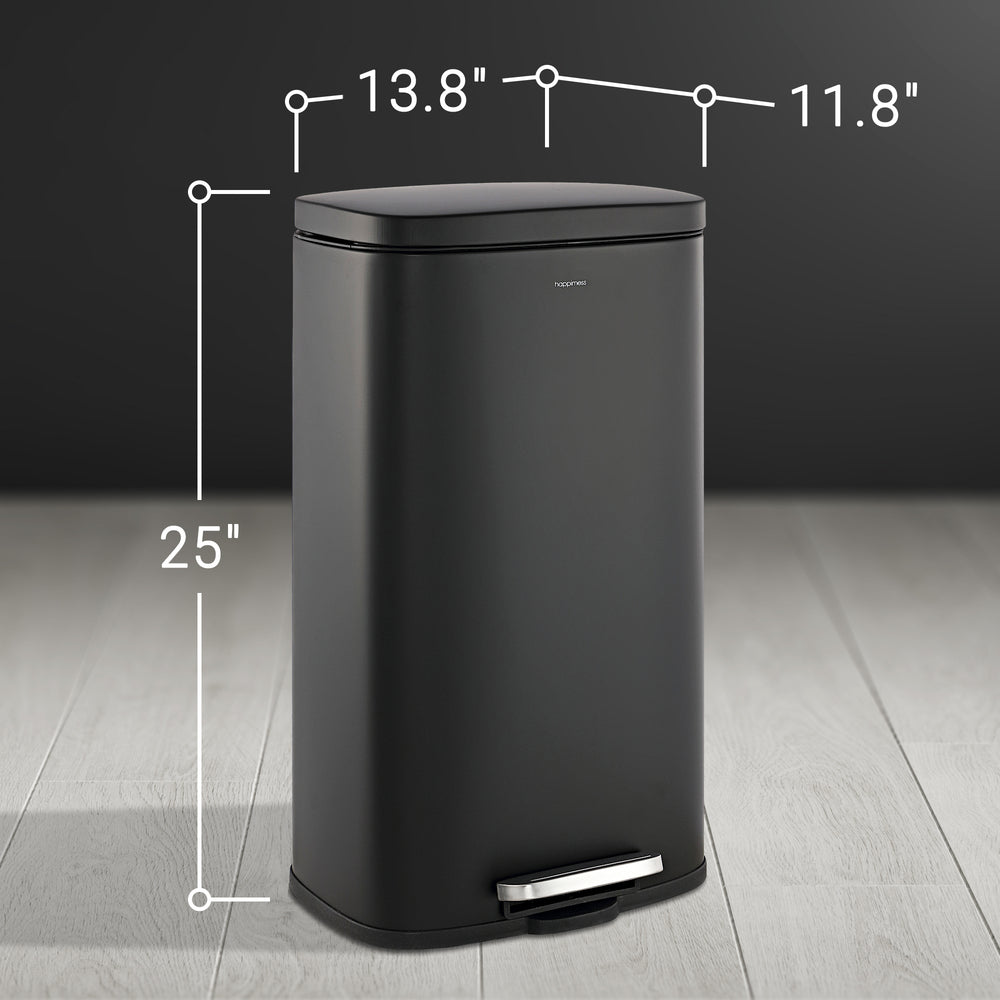 Abrahamus 30 Liter/8 Gallon Step-Open Trash Can - Happimess