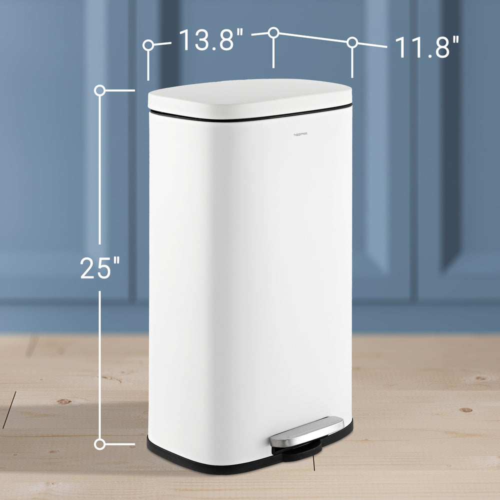 Abrahamus 30 Liter/8 Gallon Step-Open Trash Can - Happimess