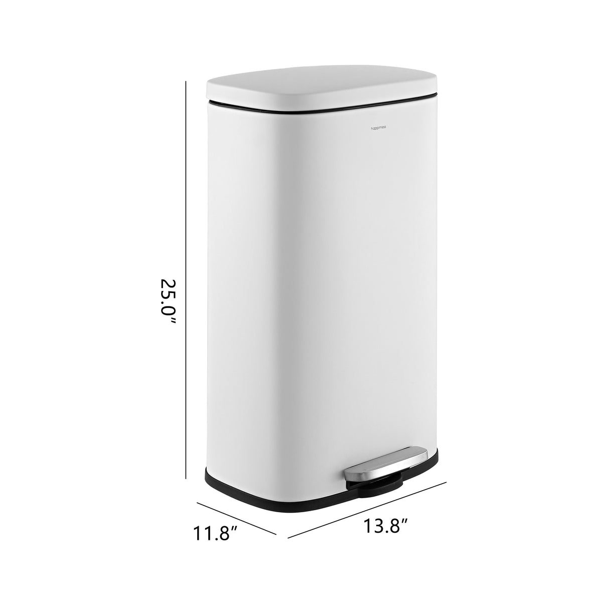 Abrahamus 30 Liter/8 Gallon Step-Open Trash Can - Happimess