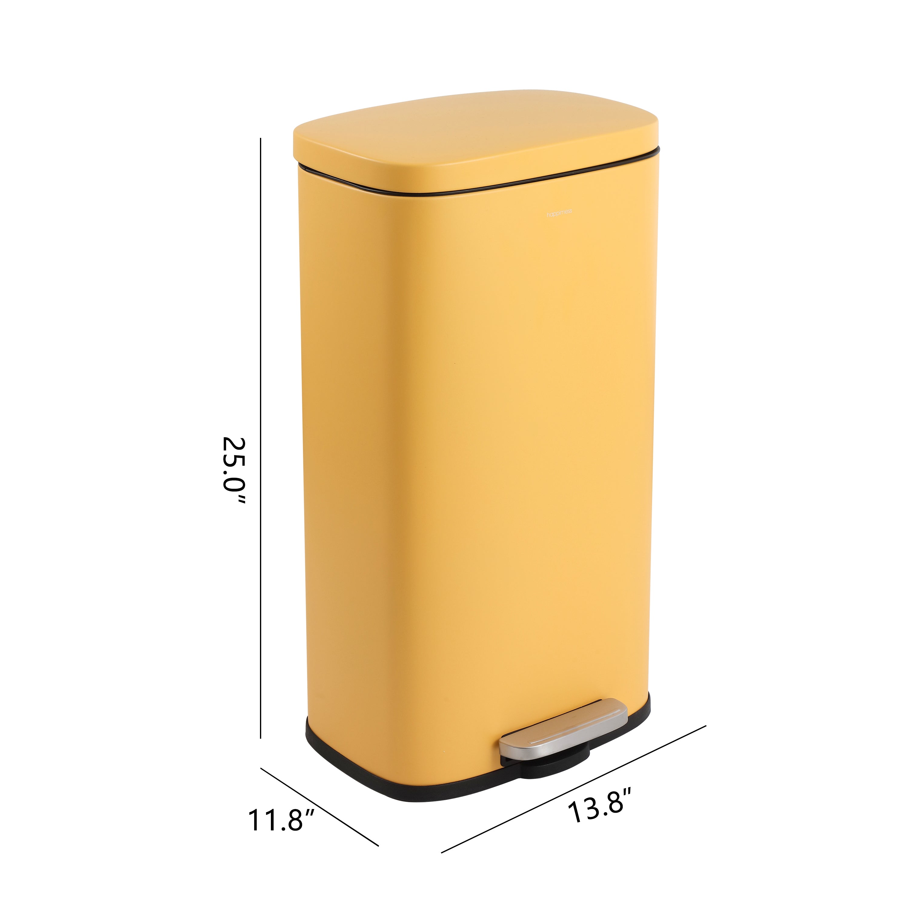 happaです Abrahamus 30 Liter/8 Gallon Step-Open Trash Can