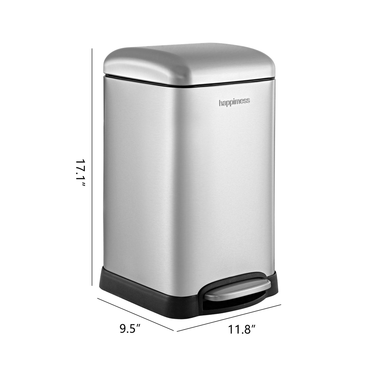 Betty Retro Mini 12 Liter/3.2 Gallon Step-Open Trash Can - Happimess