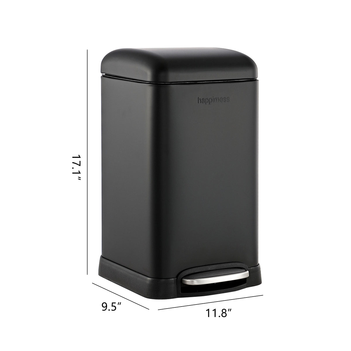 Betty Retro Mini 12 Liter/3.2 Gallon Step-Open Trash Can - Happimess