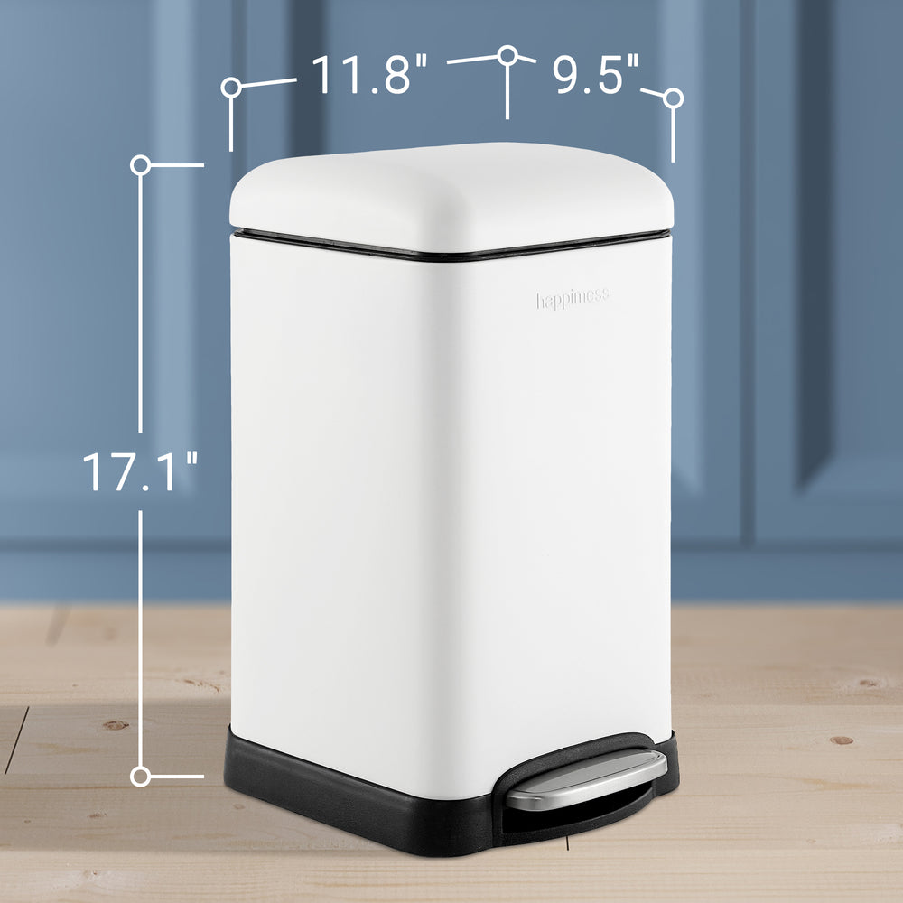 Betty Retro Mini 12 Liter/3.2 Gallon Step-Open Trash Can - Happimess