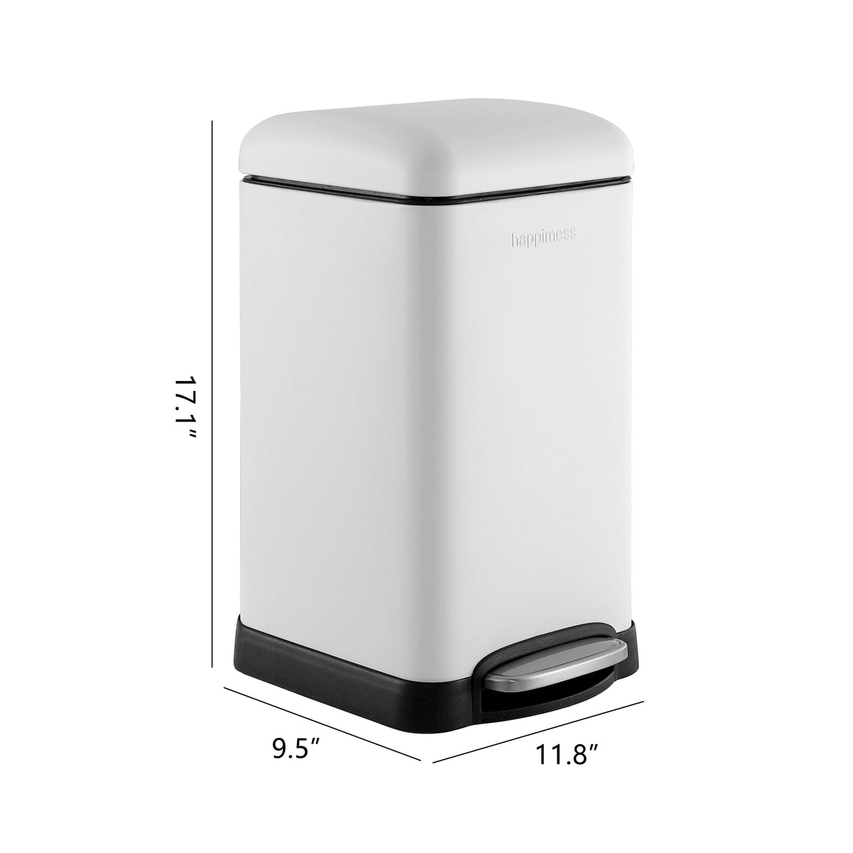 Betty Retro Mini 12 Liter/3.2 Gallon Step-Open Trash Can - Happimess