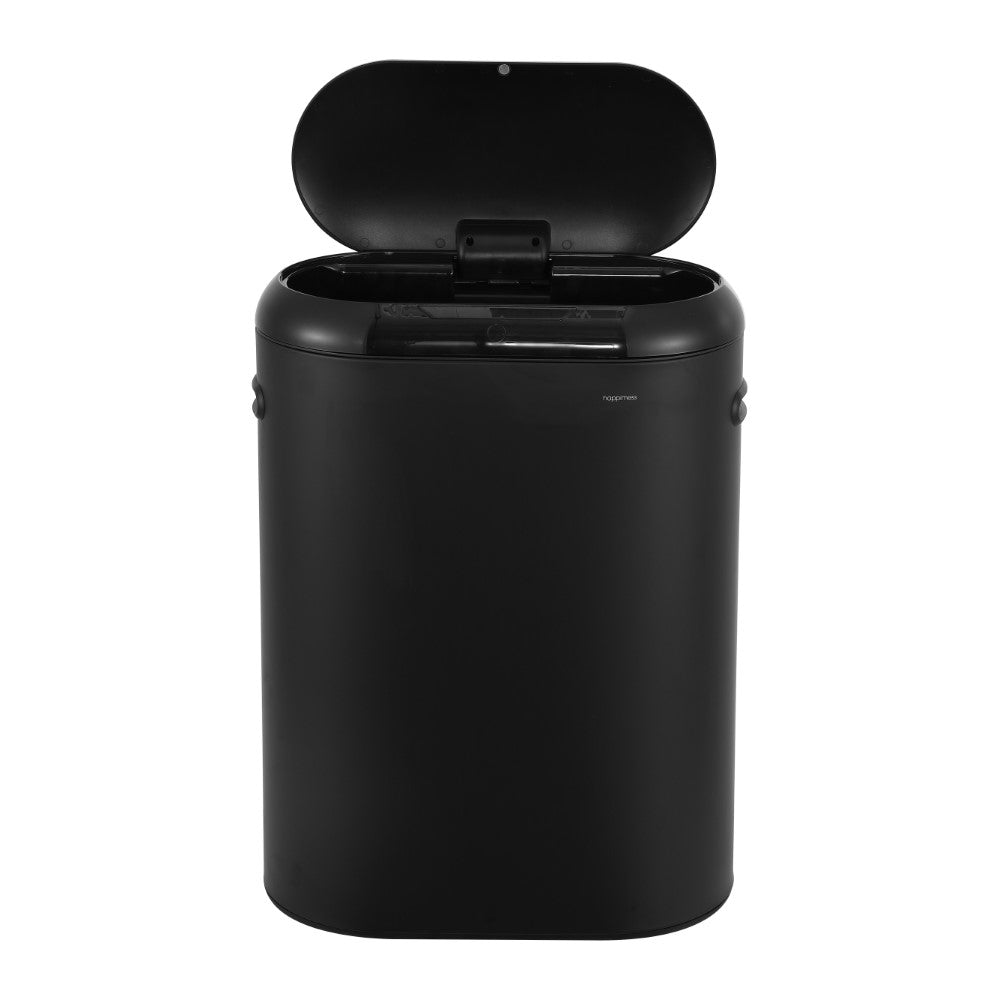 Robo Kitchen 13.2-Gallon Slim Oval Motion Sensor Touchless Trash Can with Touch Mode - Happimess