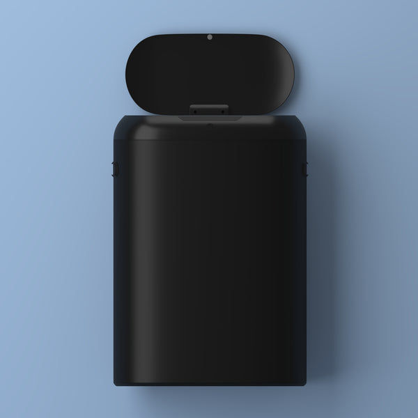 Robo Kitchen 13.2-Gallon Slim Oval Motion Sensor Touchless Trash Can with Touch Mode - Happimess