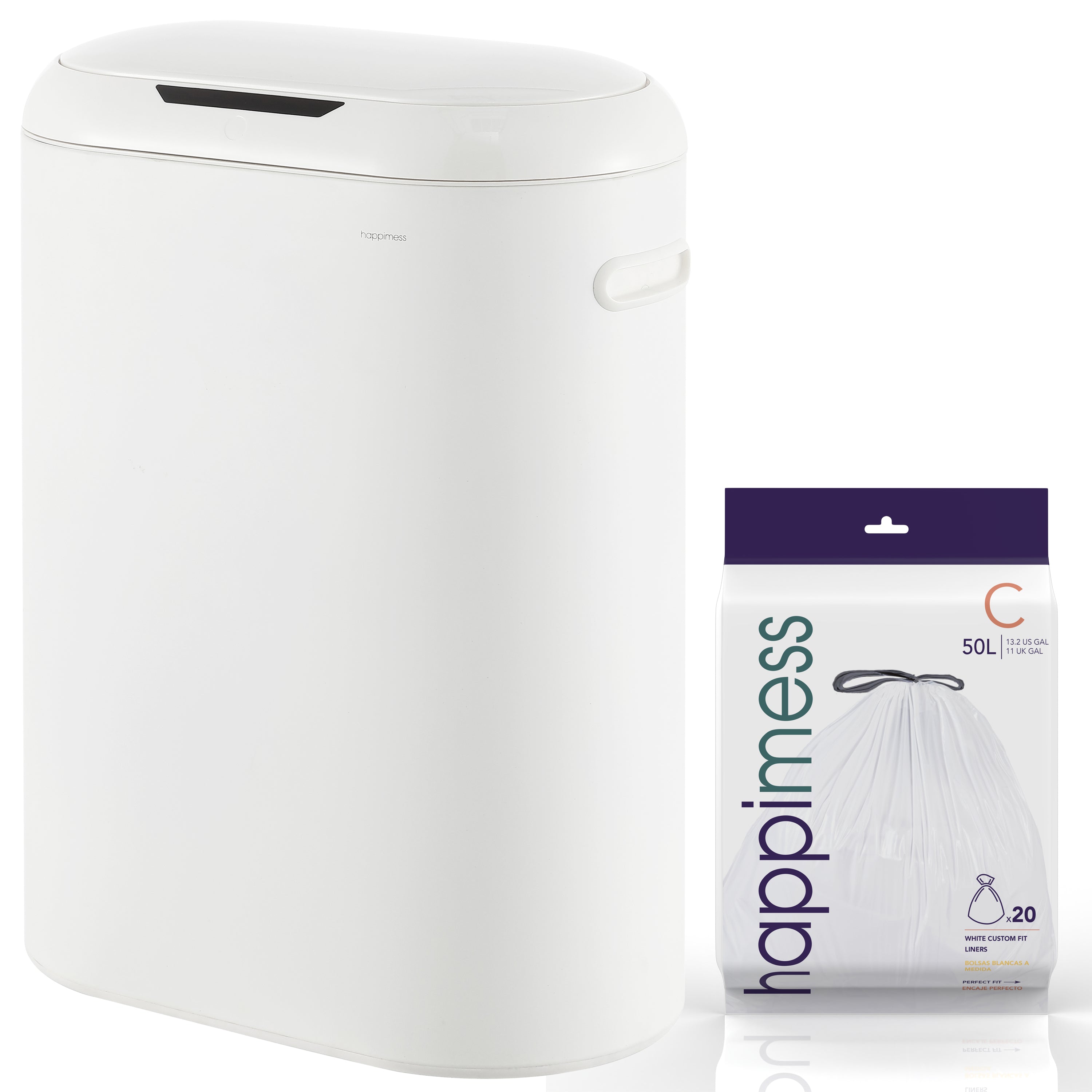 Slim Motion Sensor Trash Can 13.2 Gallon | Happimess