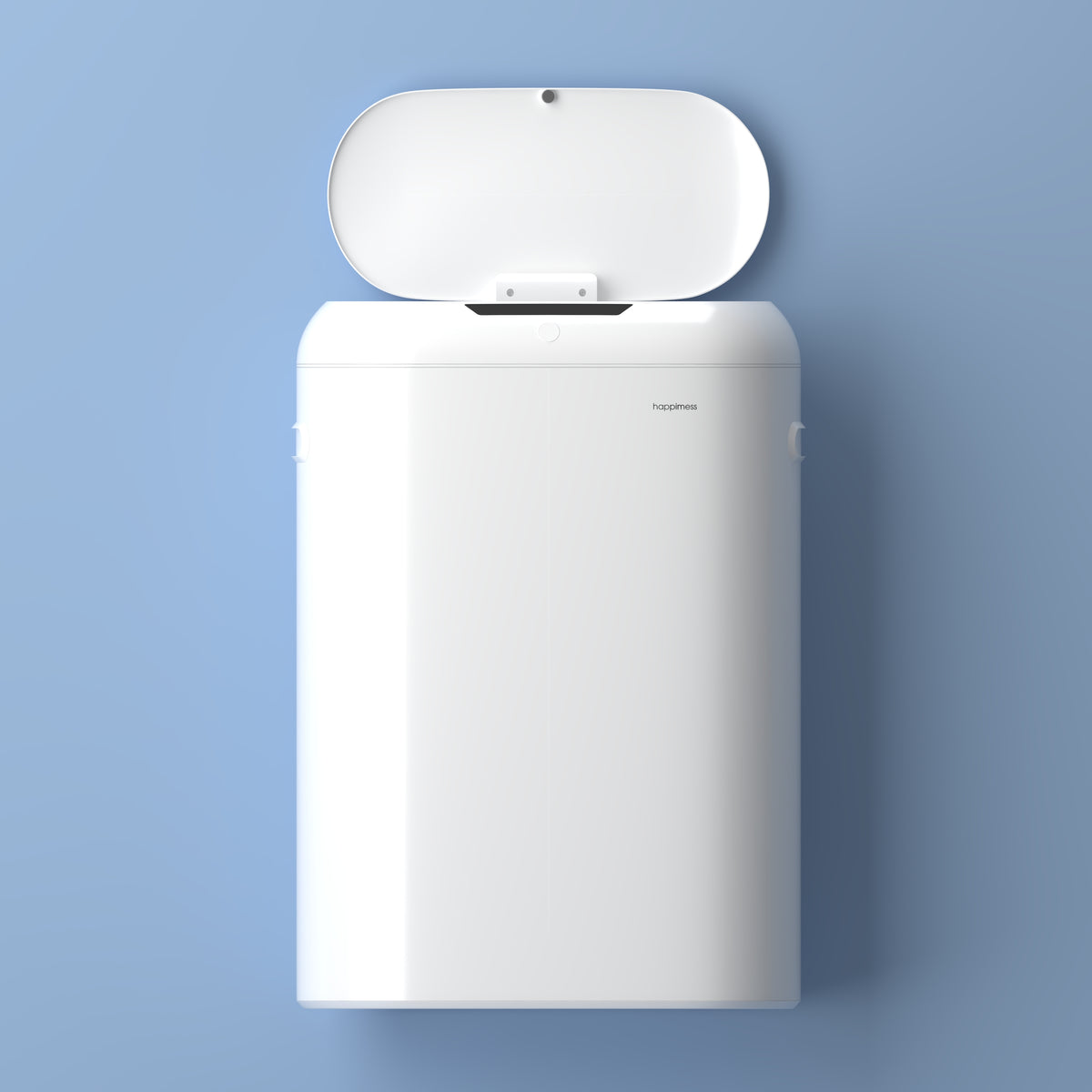 Robo Kitchen 13.2-Gallon Slim Oval Motion Sensor Touchless Trash Can with Touch Mode - Happimess