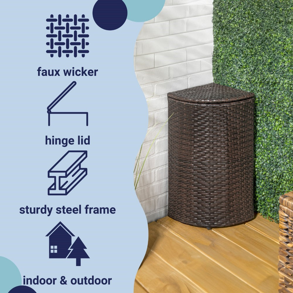 Chloe 15.56-Gallon Outdoor Trash Can - Happimess