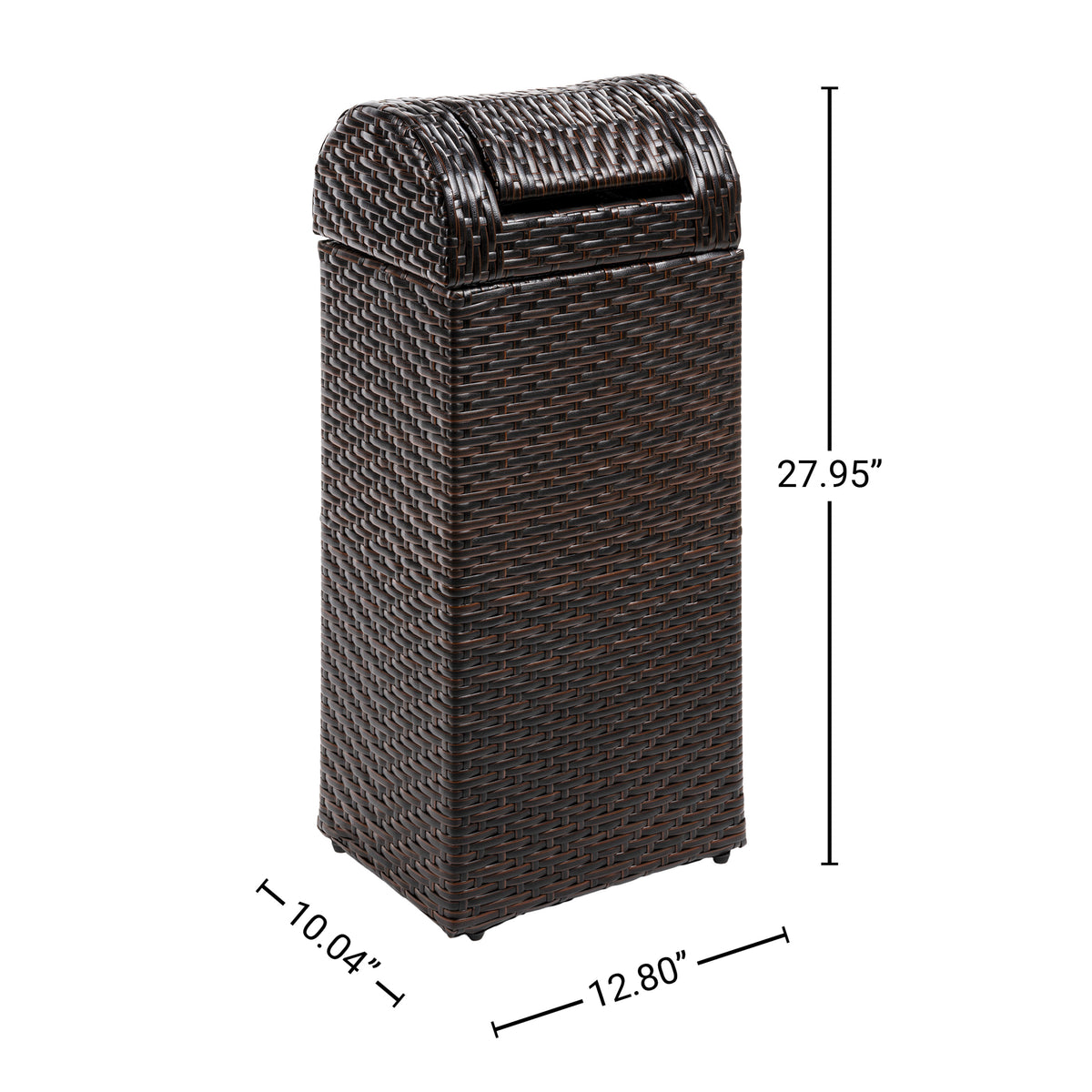 Darla 14.27-Gallon Outdoor Trash Can - Happimess
