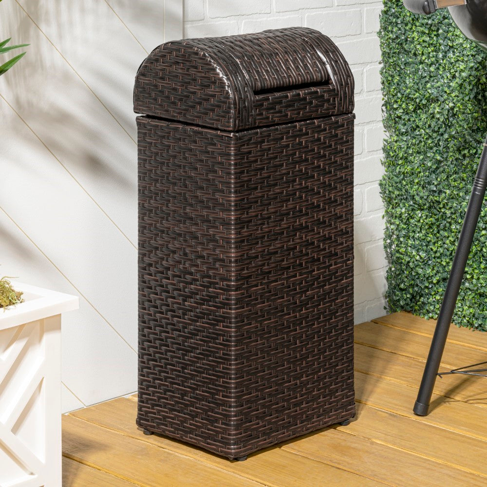 Darla 14.27-Gallon Outdoor Trash Can - Happimess