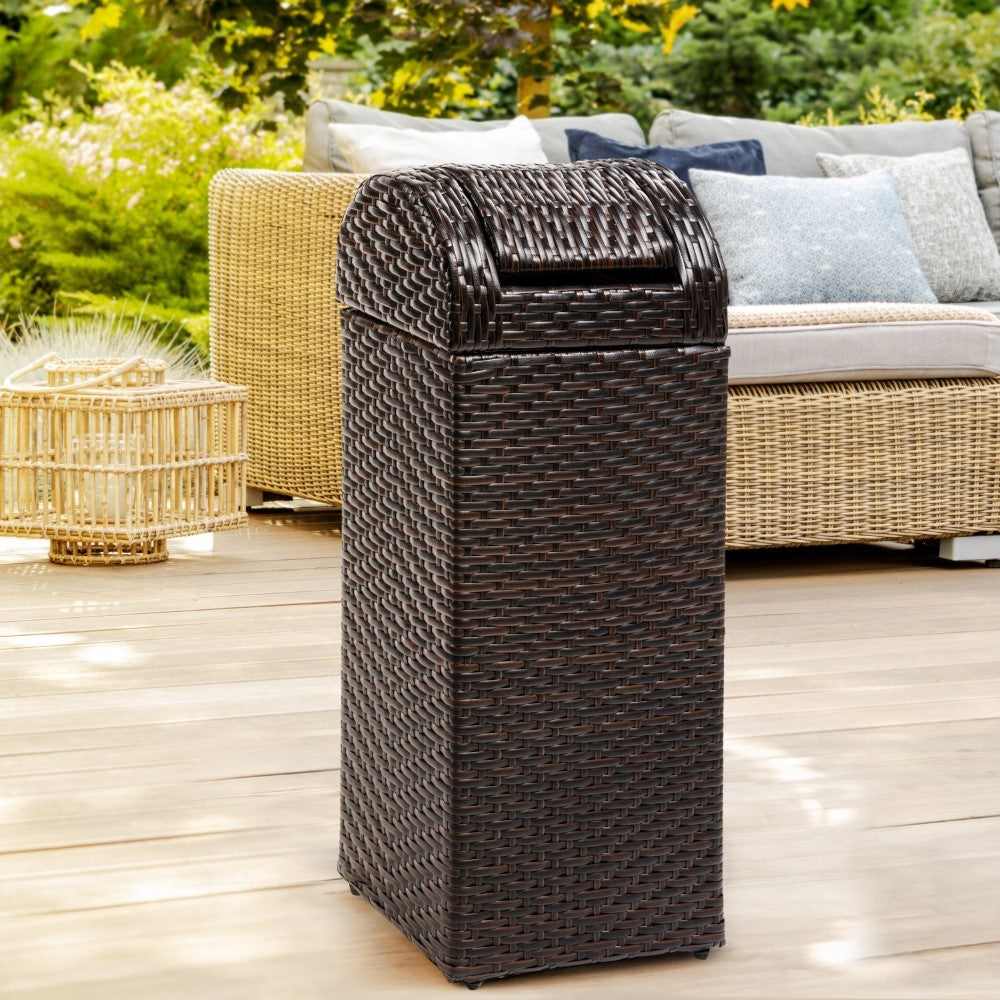 Darla 14.27-Gallon Outdoor Trash Can - Happimess