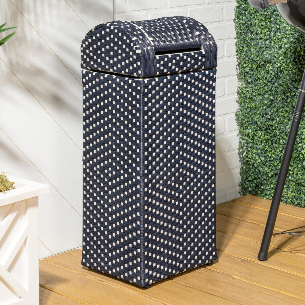 Darla 14.27-Gallon Outdoor Trash Can - Happimess